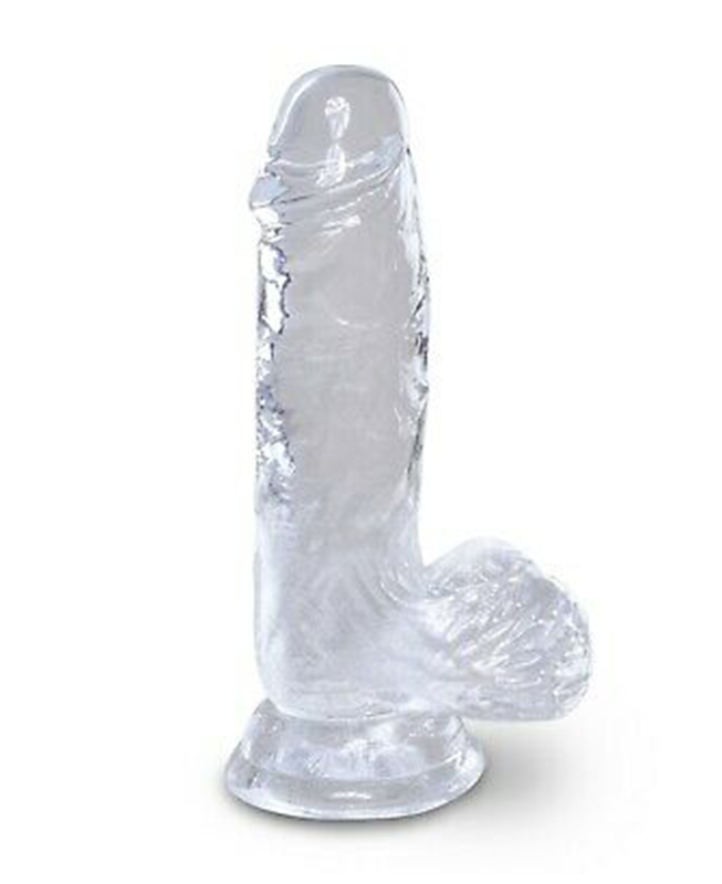 King Cock Clear 5" Cock W-balls